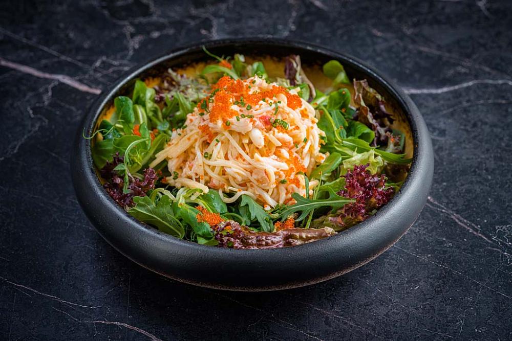 Салат с камчатским крабом