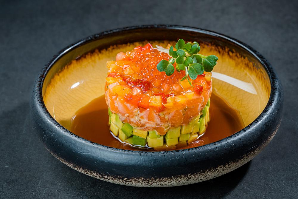 Тартар с лососем